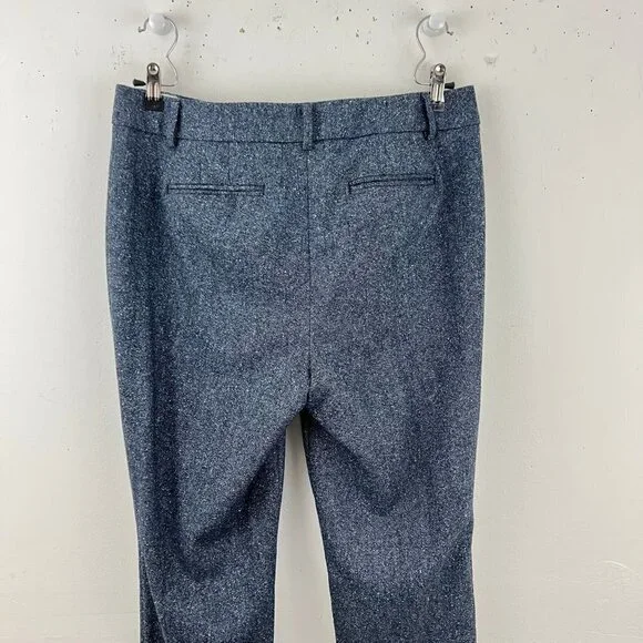 Talbots Newport Blue Tweed Wool Blend Pants Trousers Size 12 34 x 29 - Picture 6 of 6